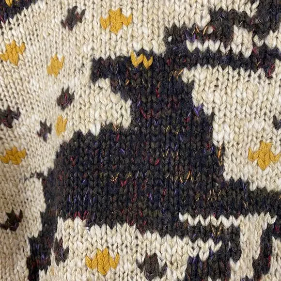 Free People Rudolph Cardigan - Golden Yellow & Tan - Size Small
